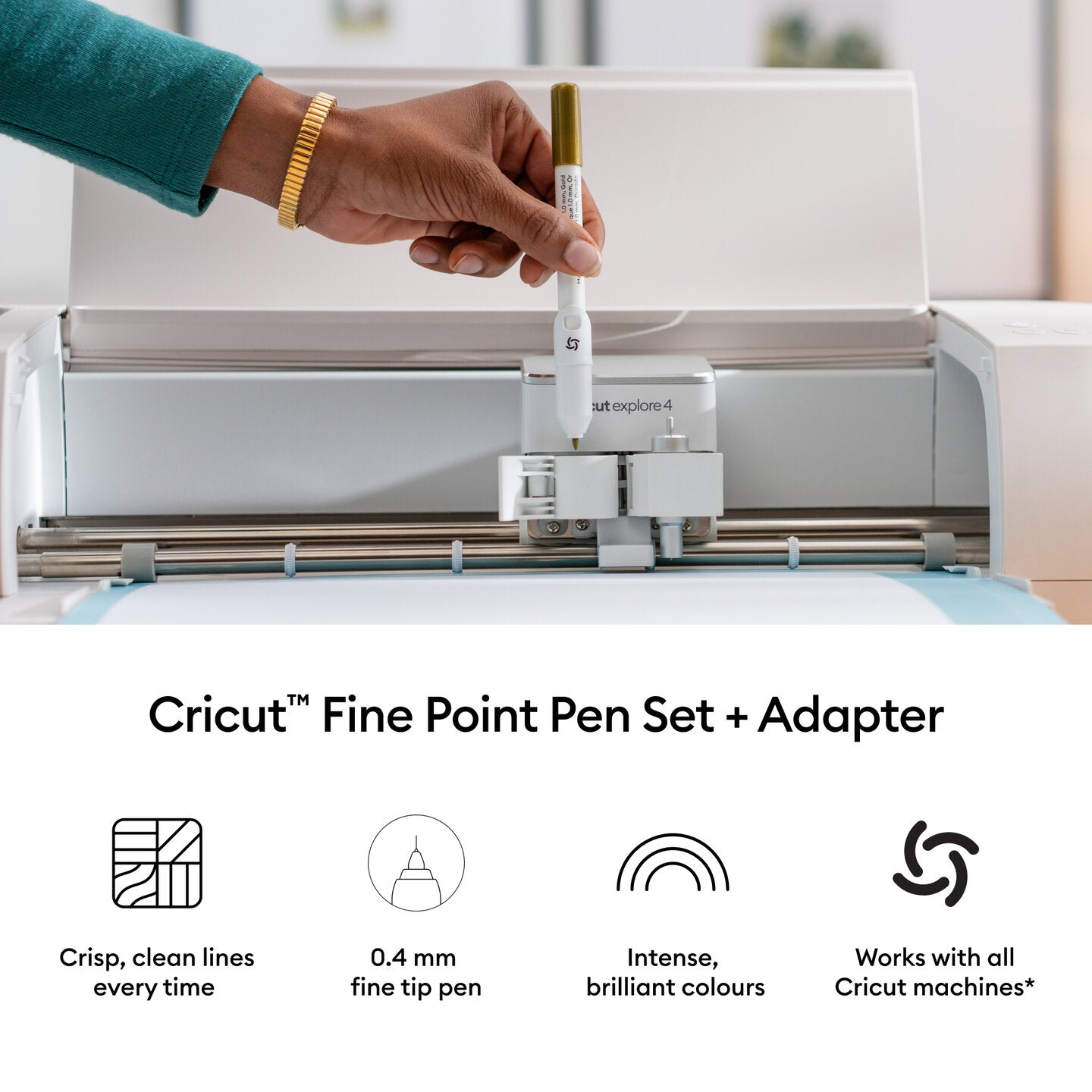 Fine Point Pens 0.4 mm, Ultimate Sampler (30 ct) + Adapter