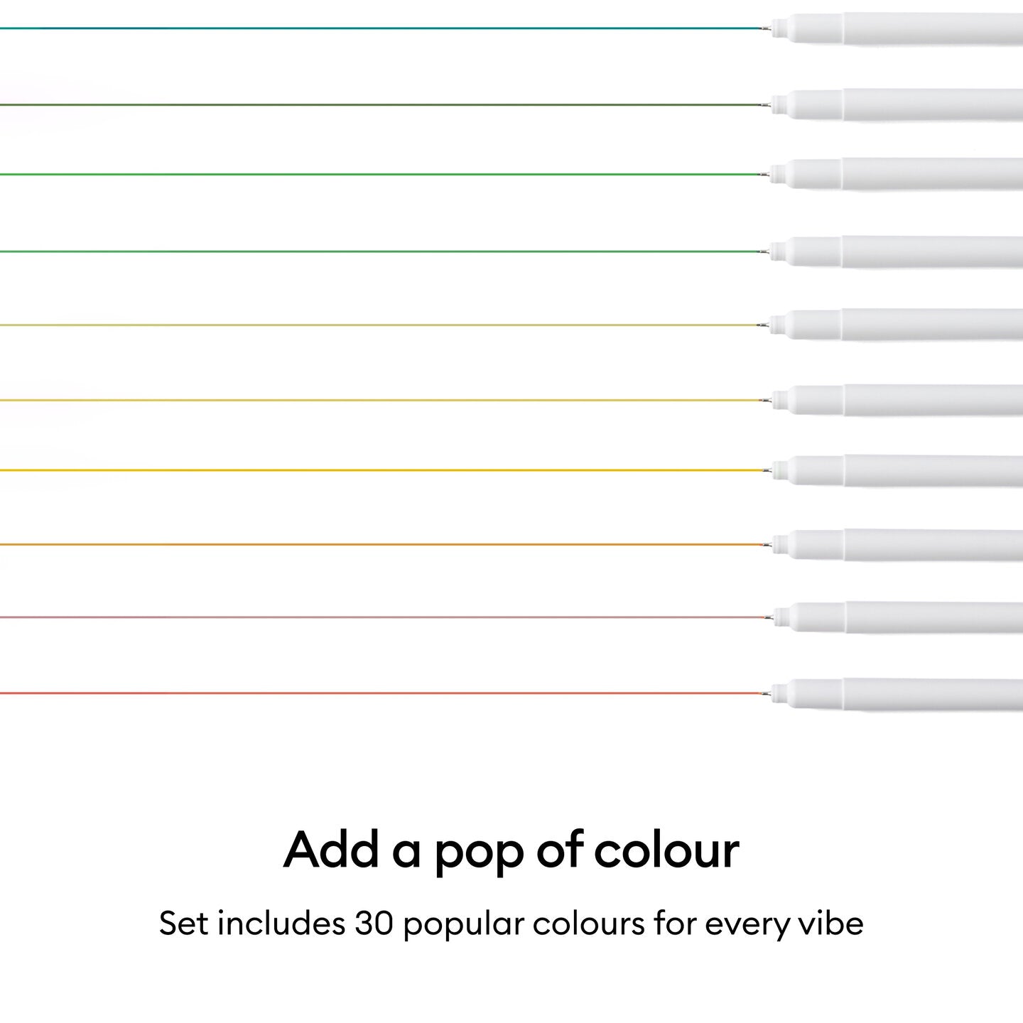 Fine Point Pens 0.4 mm, Ultimate Sampler (30 ct) + Adapter