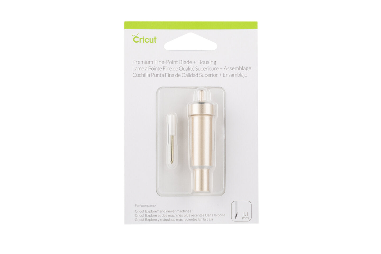 Cuchilla Premium de Punta Fina Cricut® con Carcasa Dorada