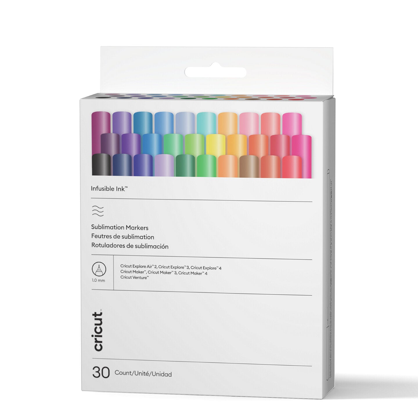 Marcadores Infusible Ink™ Cricut®, 1,0 mm, set completo (30 unidades)