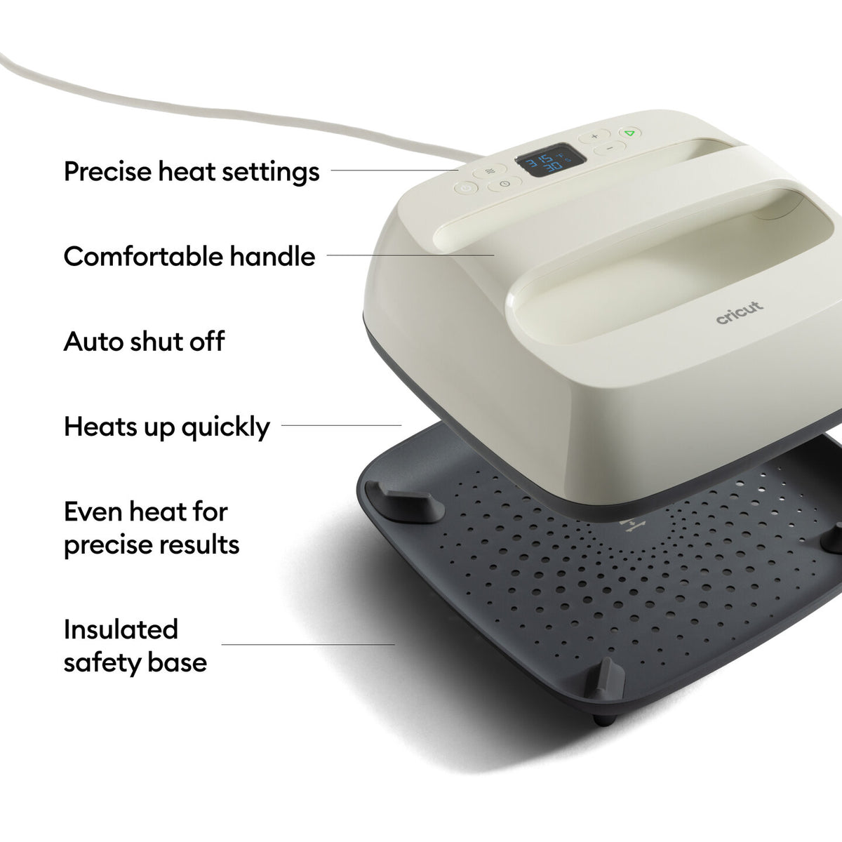 Cricut EasyPress® SE - 9 in x 9 in, Taupe