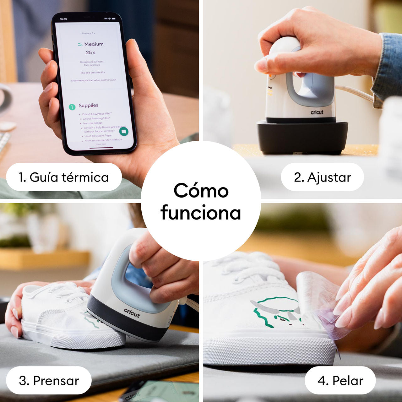 Mini Plancha Térmica Cricut EasyPress(Para Detalles y Superficies Difíciles)