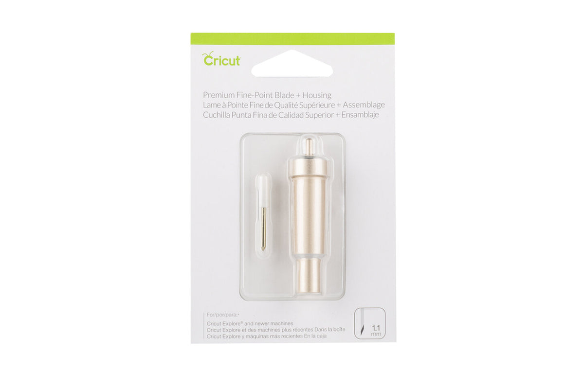 Cuchilla Premium de Punta Fina Cricut® con Carcasa Dorada