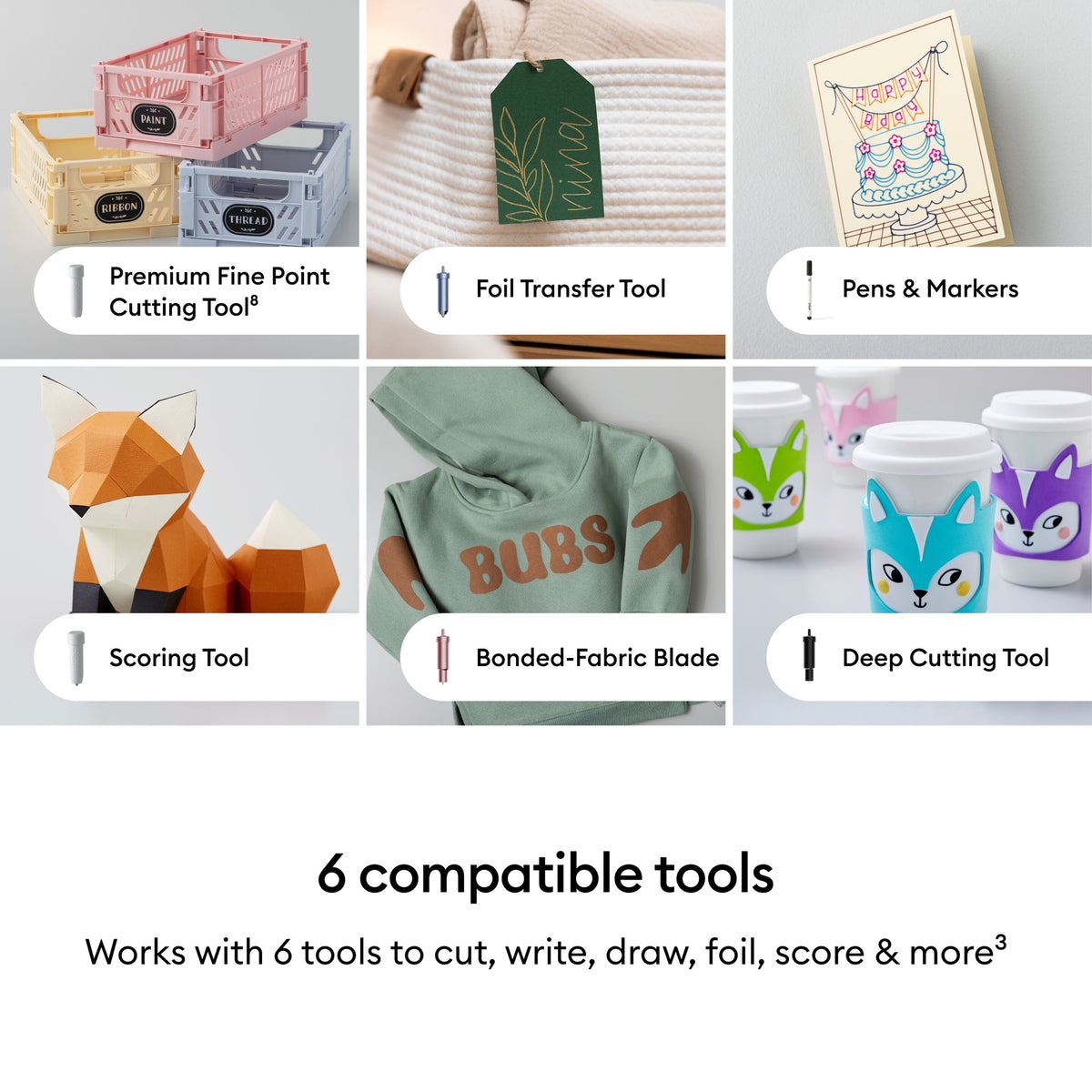 Plotter de Corte Cricut Explore 5 Essential Bundle – Kit de Herramientas y Materiales