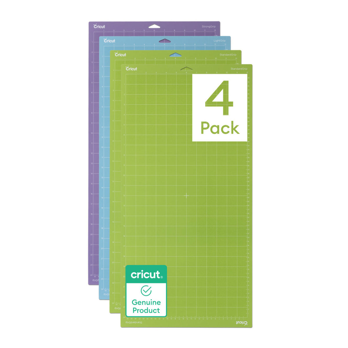 Paquete Variado de Tapetes de Corte Cricut® 30,5 × 61 cm – 4 unidades