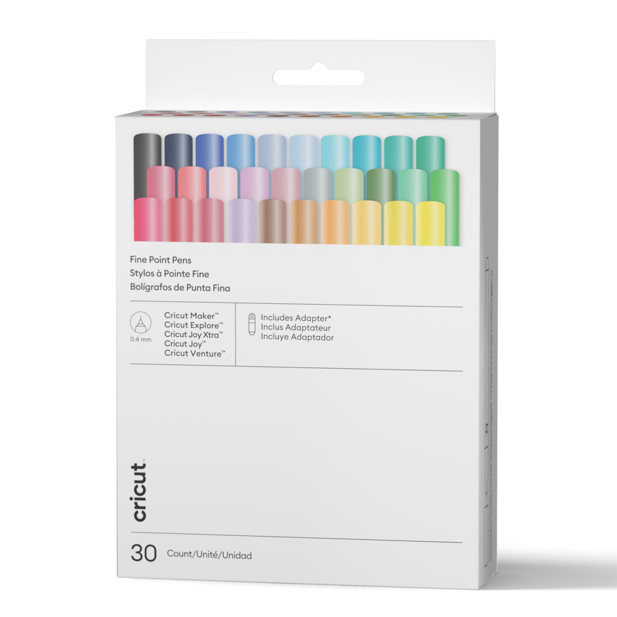 Fine Point Pens 0.4 mm, Ultimate Sampler (30 ct) + Adapter