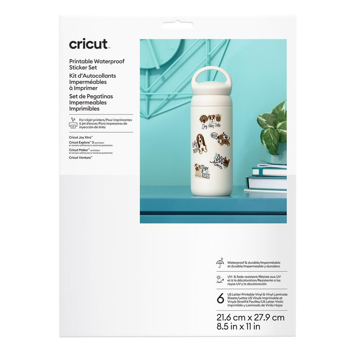Printable Waterproof Sticker Set - US Letter (6 ct)