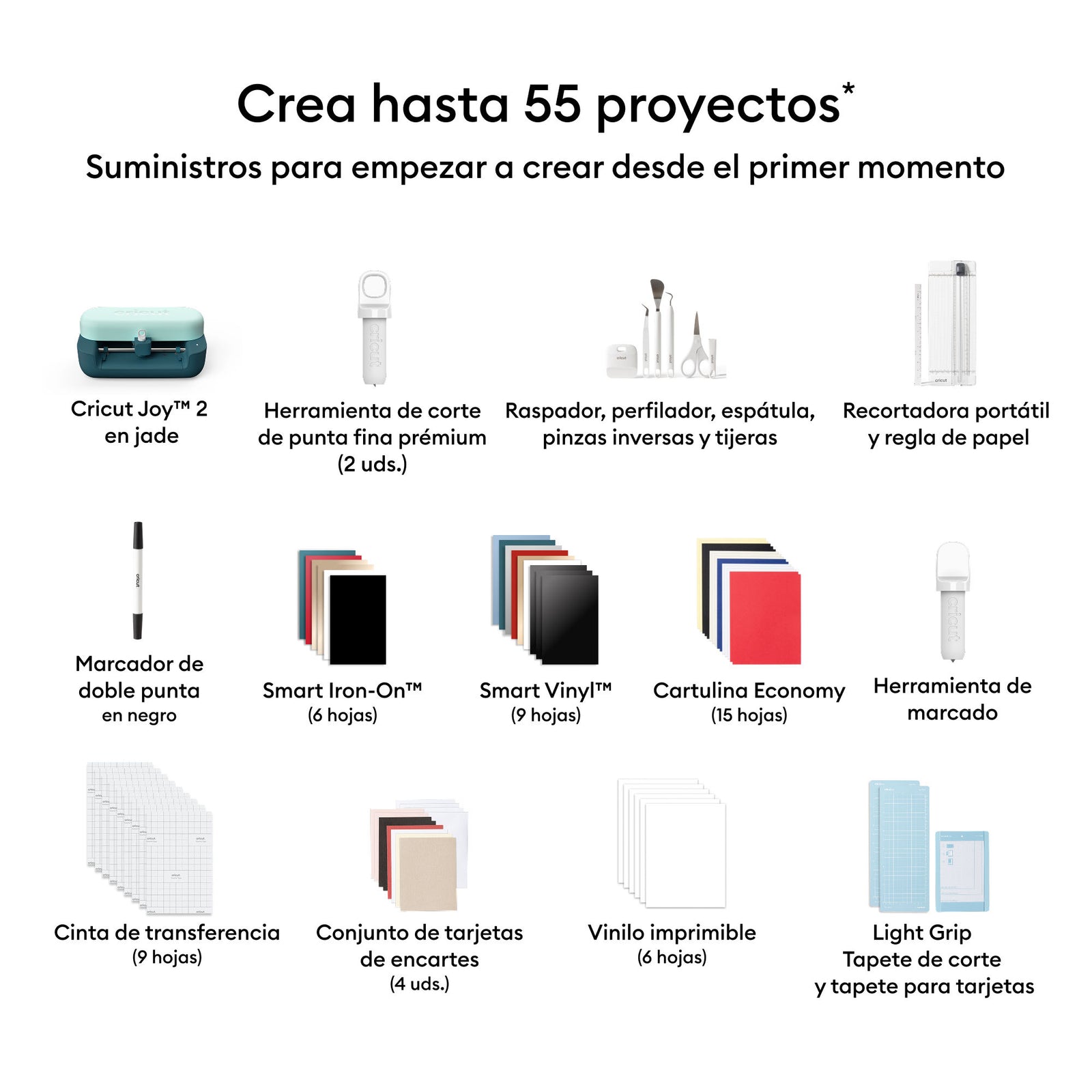 Plotter de Corte Cricut Joy™ 2 Kit Deluxe Color Esmeralda