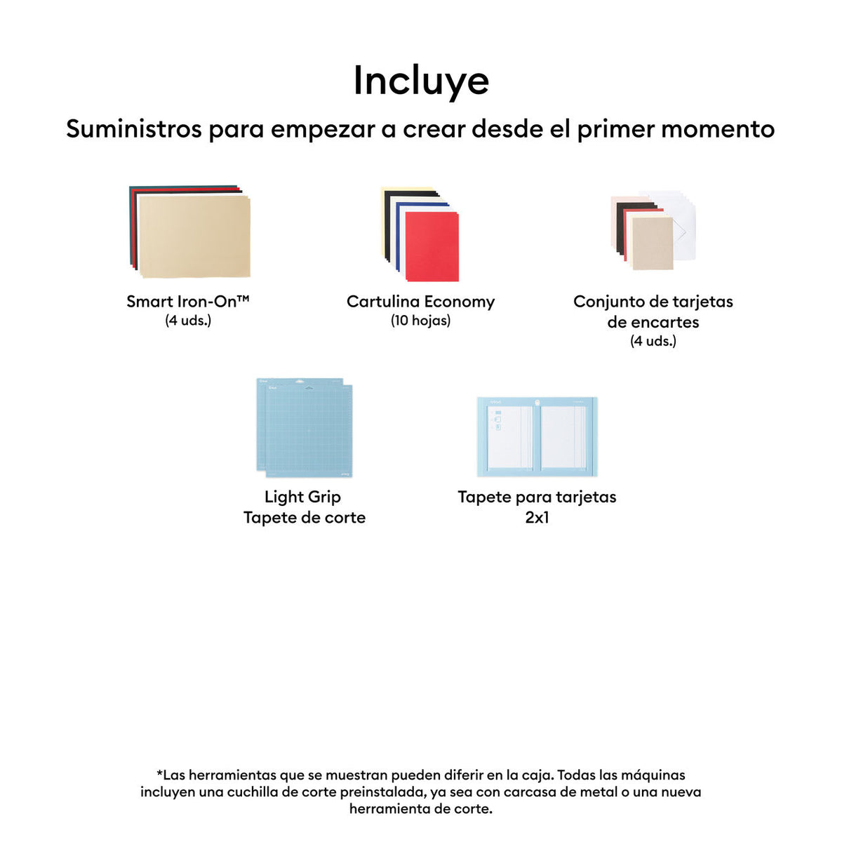 Plotter de Corte Cricut Explore 5 Essential Bundle – Kit de Herramientas y Materiales