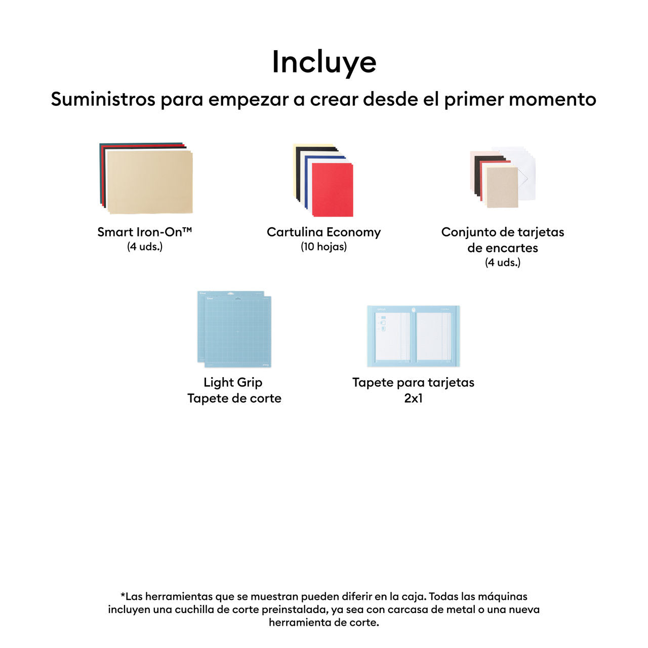 Plotter de Corte Cricut Explore 5 Essential Bundle – Kit de Herramientas y Materiales