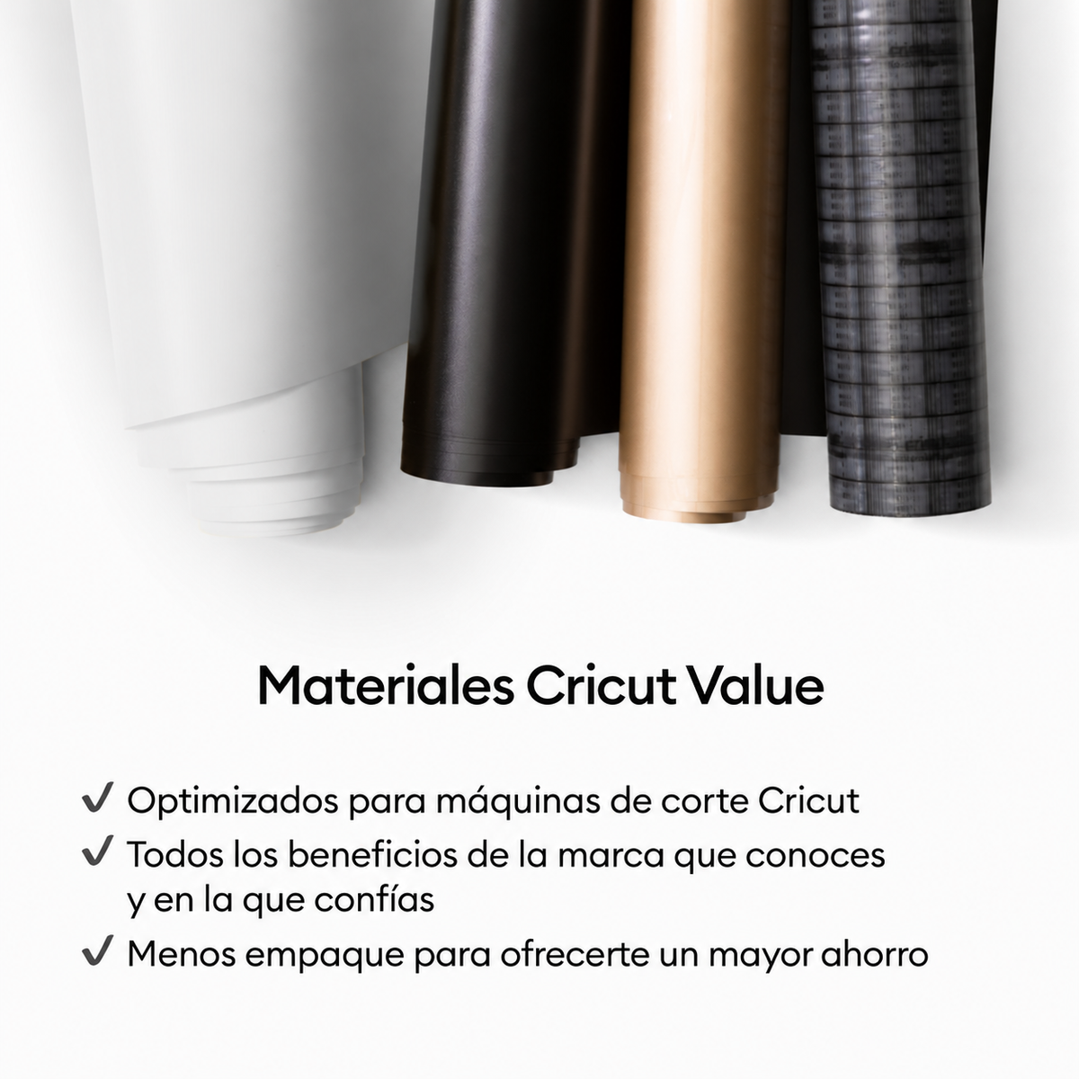 Cricut Value Vinyl – Rainbow Sampler Permanente (50 hojas)
