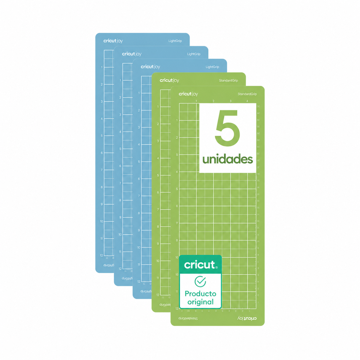 Set de tapetes adherencia estándar Cricut Joy 4.5"x12"  (5 unidades)